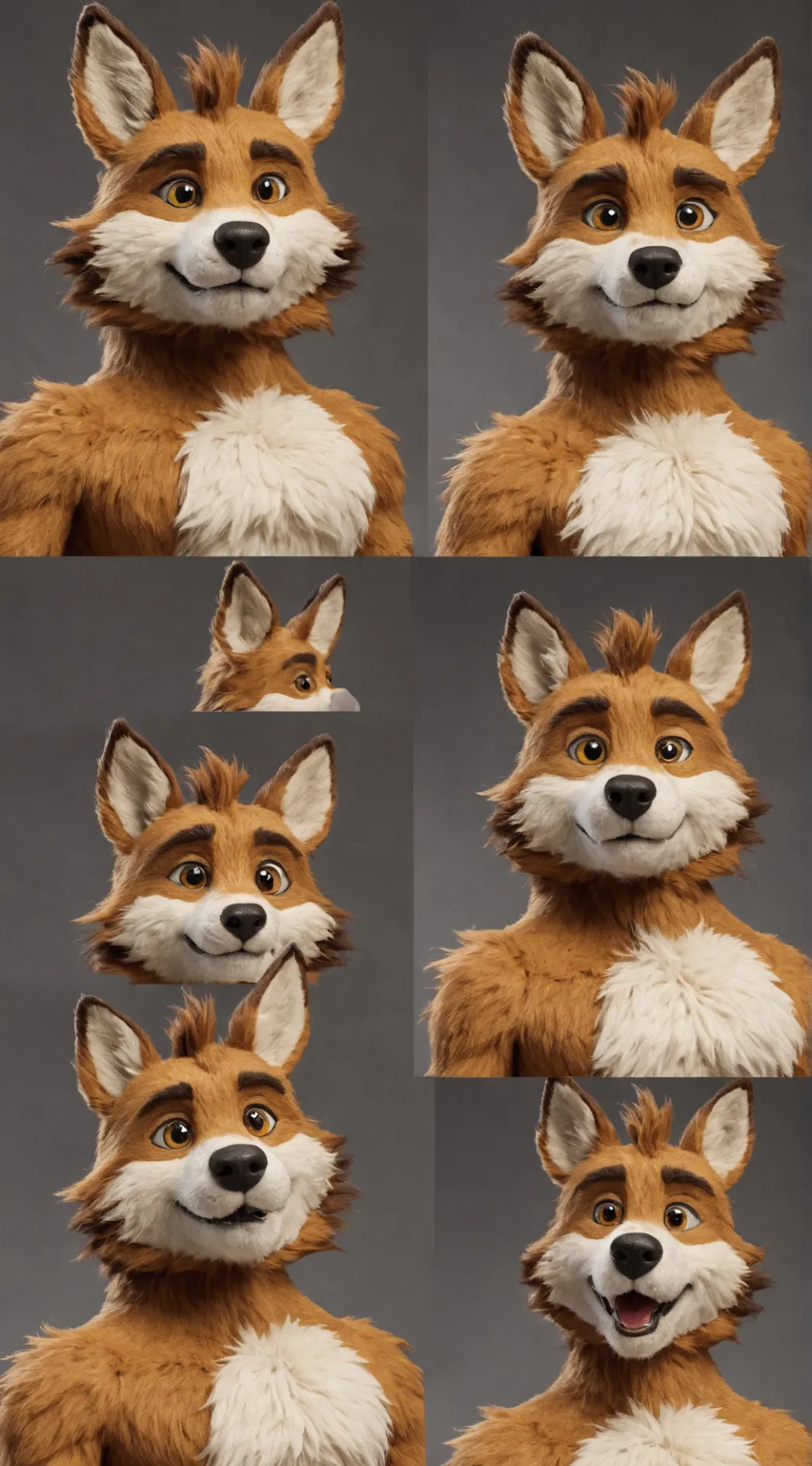ai character: furry hospital background