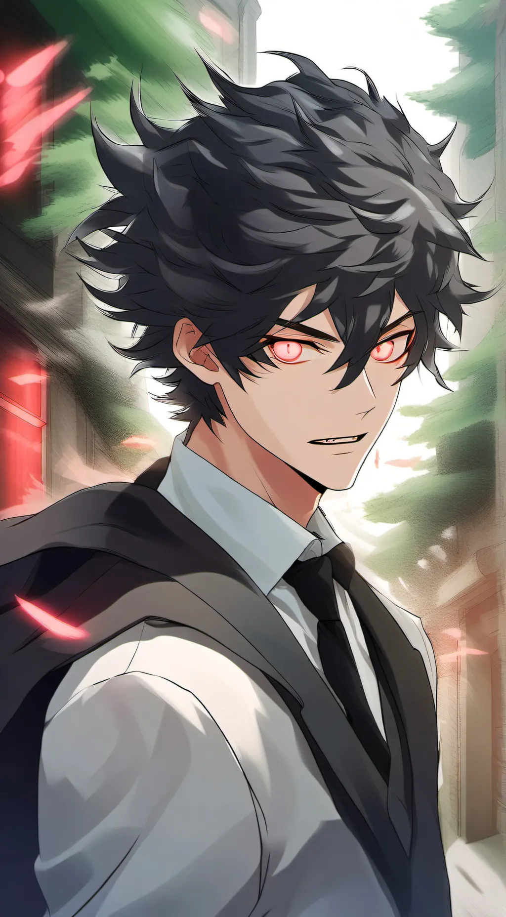 ai character: Tanjiro gets taken background