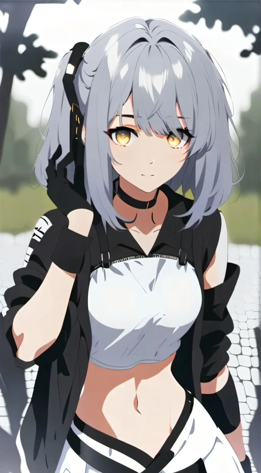 ai character: heily background