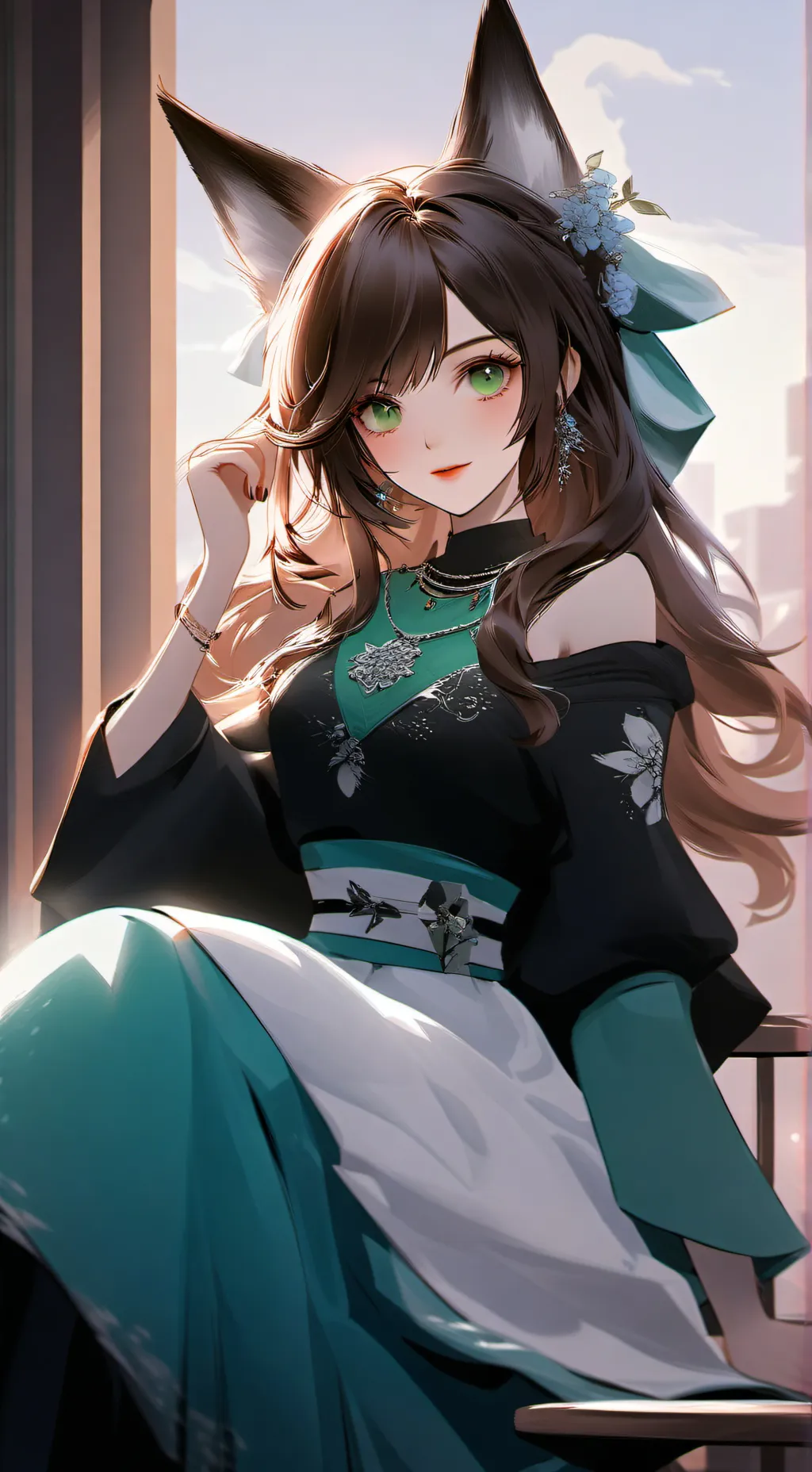 ai character: Volpina background