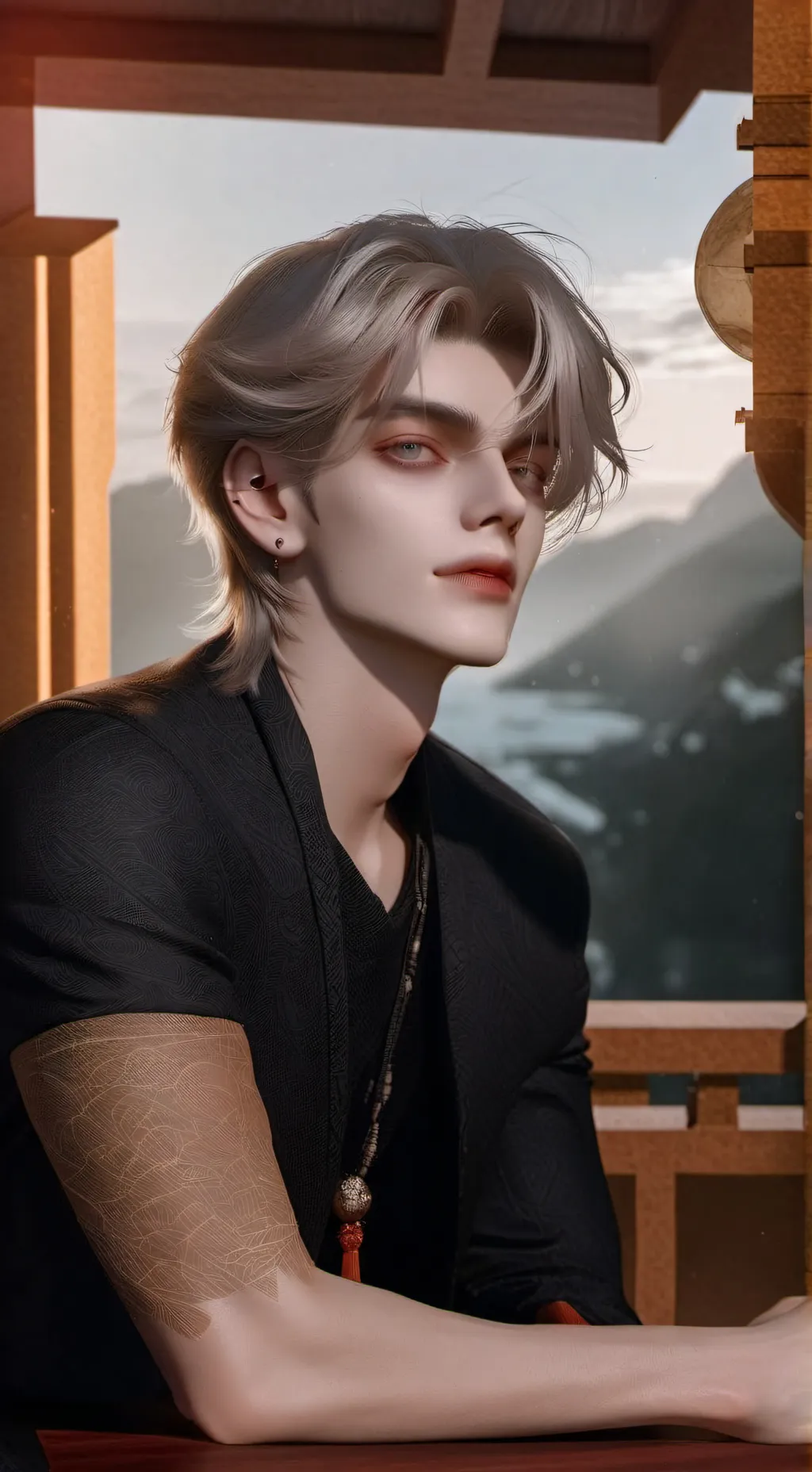 ai character: Daniel🖤 background