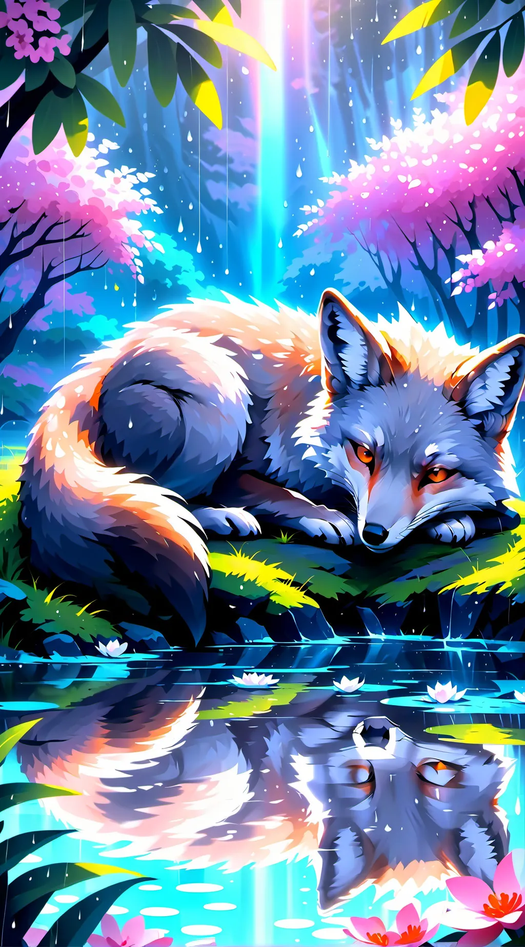 ai character: Dusky The Fox! background