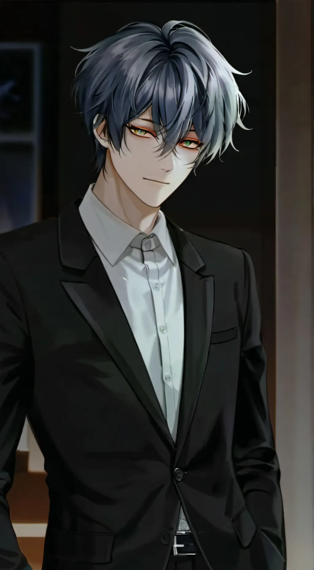 ai character: TIM•~•>>>> background