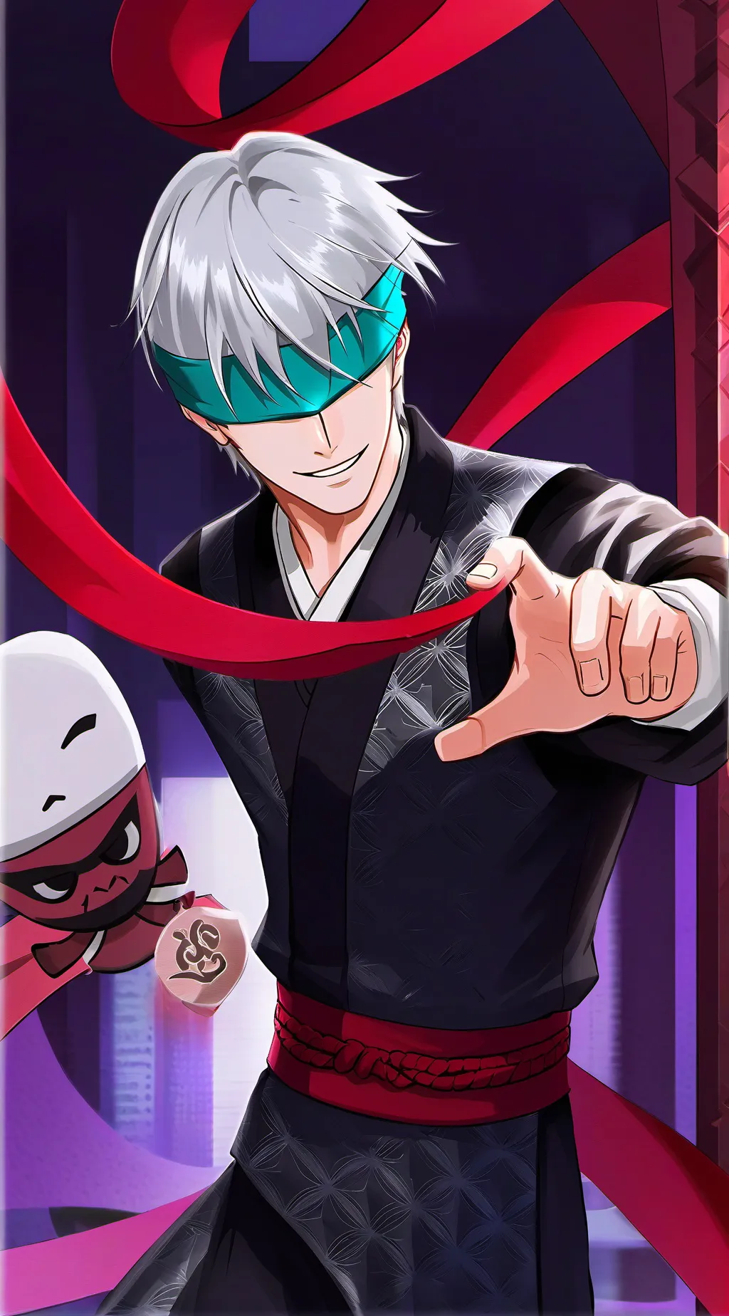 ai character: Gojo Satoru background