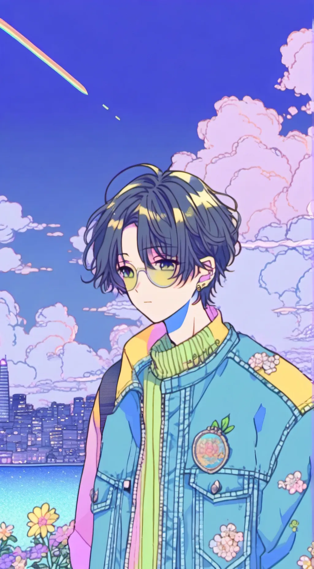ai character: -Glitch- background