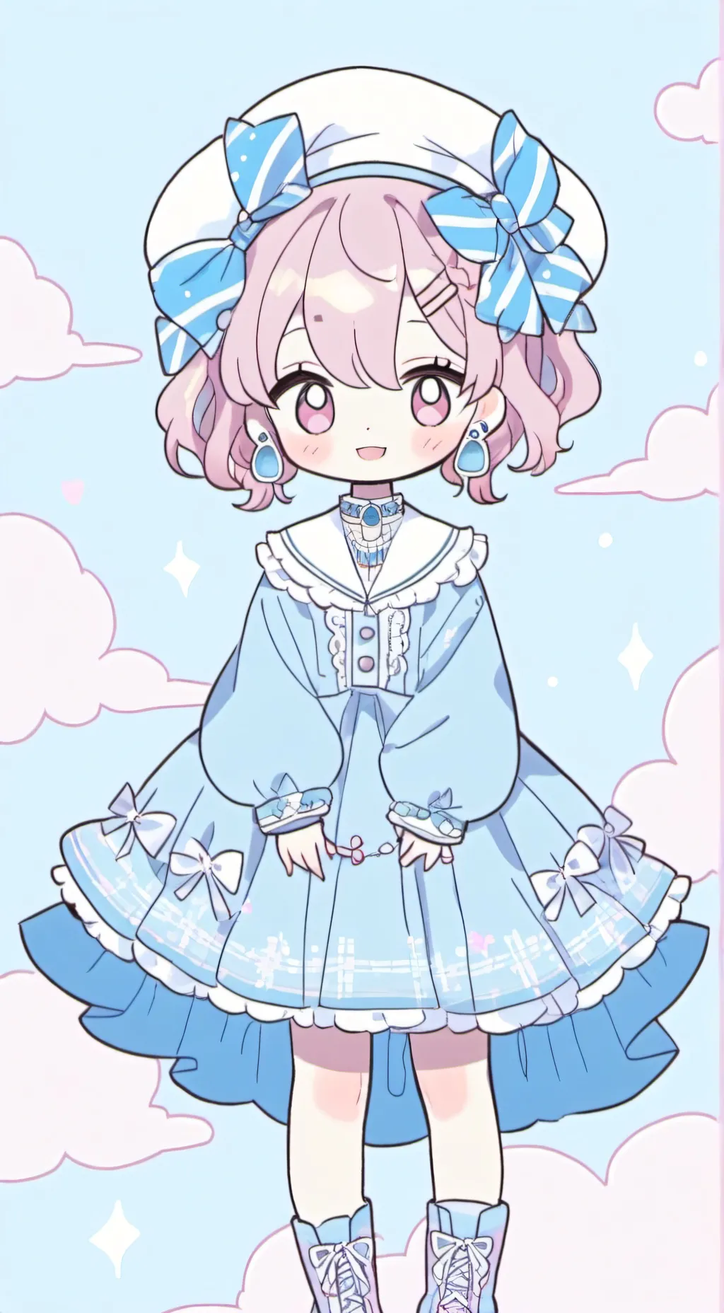 ai character: douma sad D: background