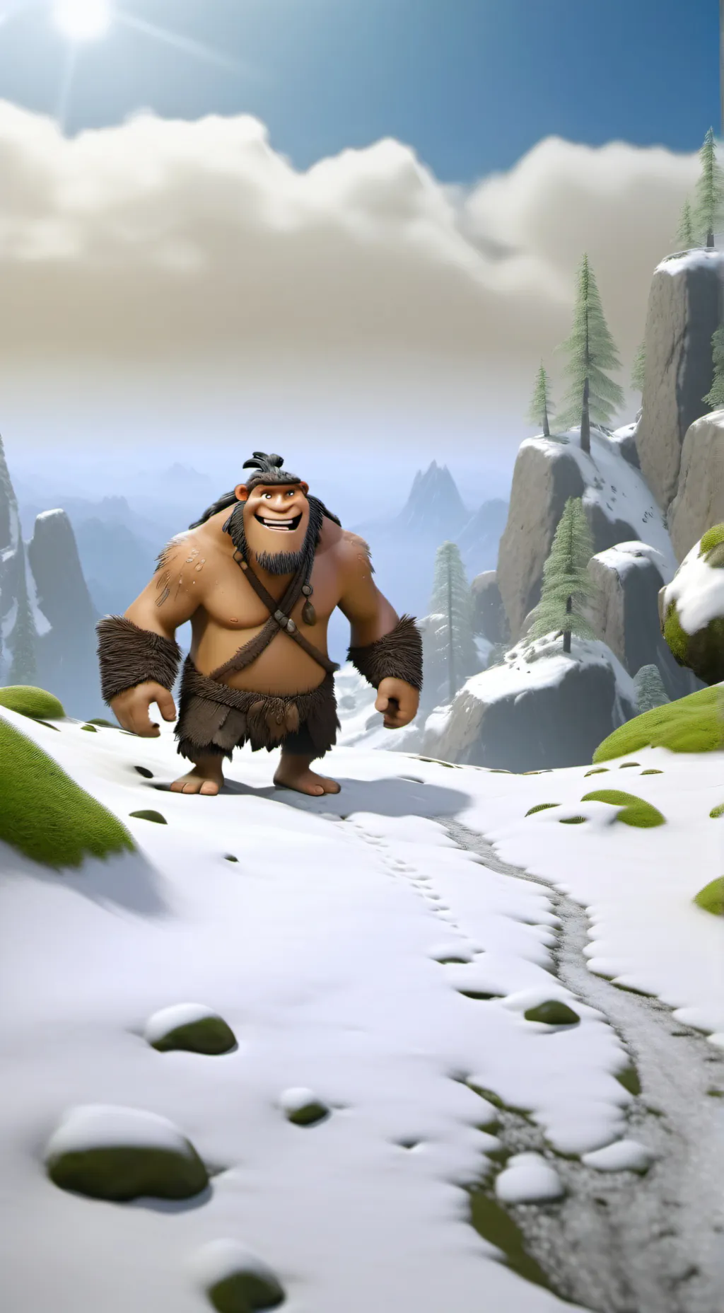 ai character: grug croods background