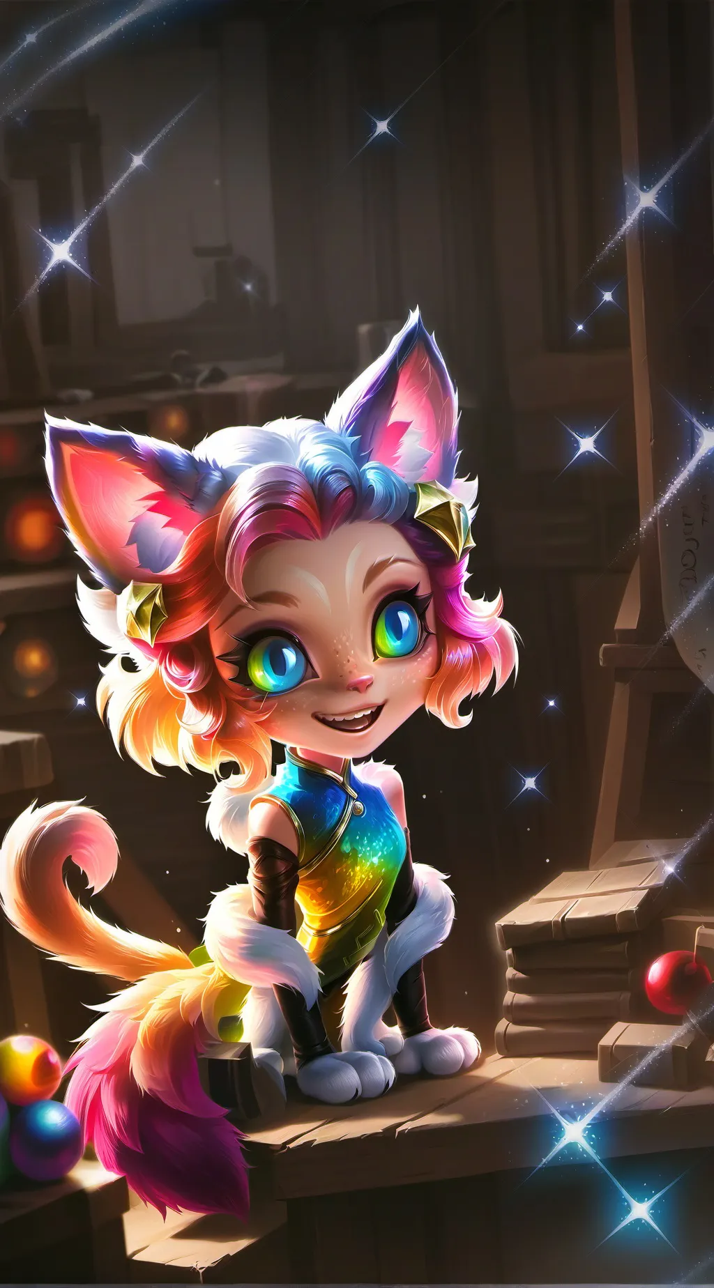 ai character: Azure Whiskers background