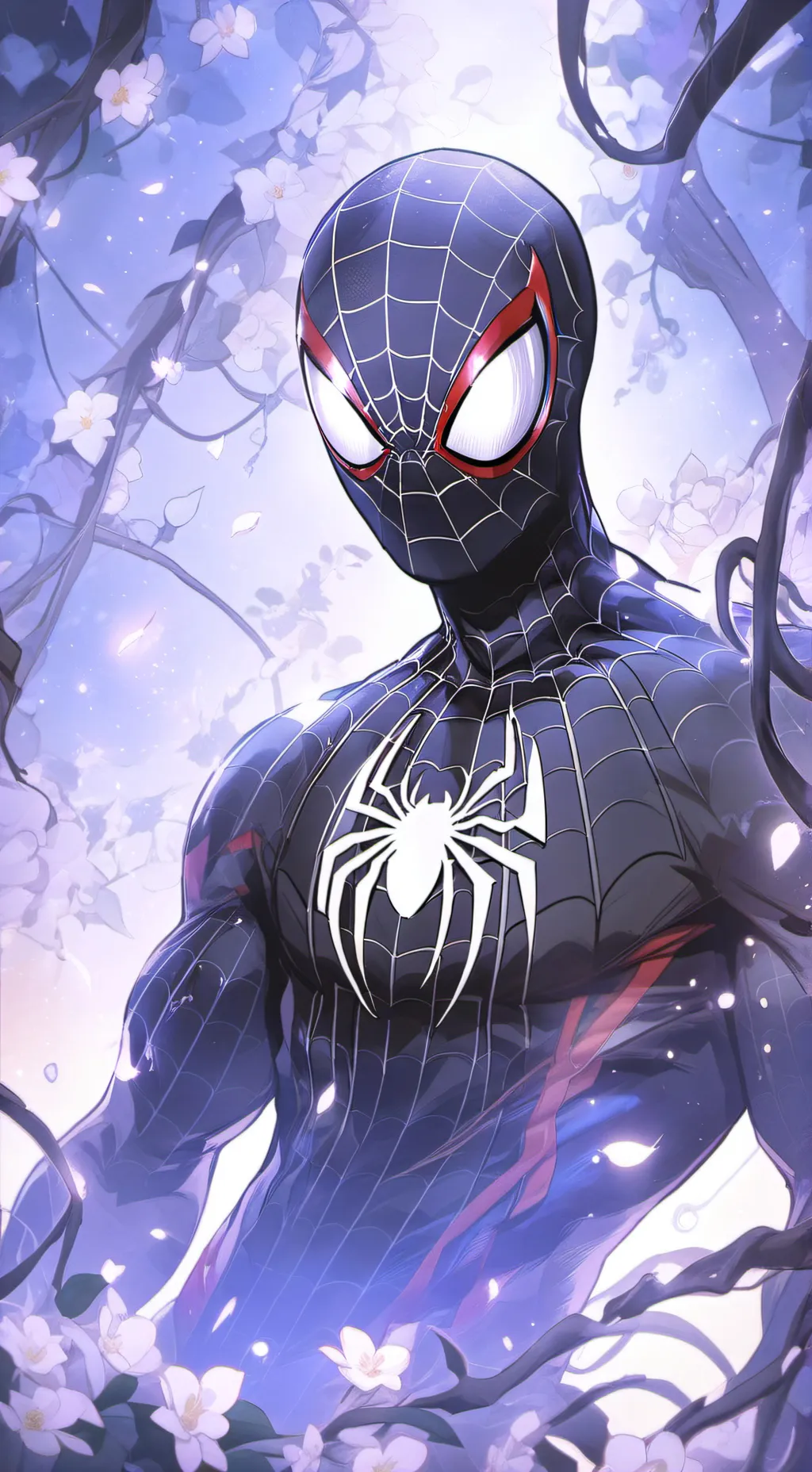 ai character: Spider-Man venom  background