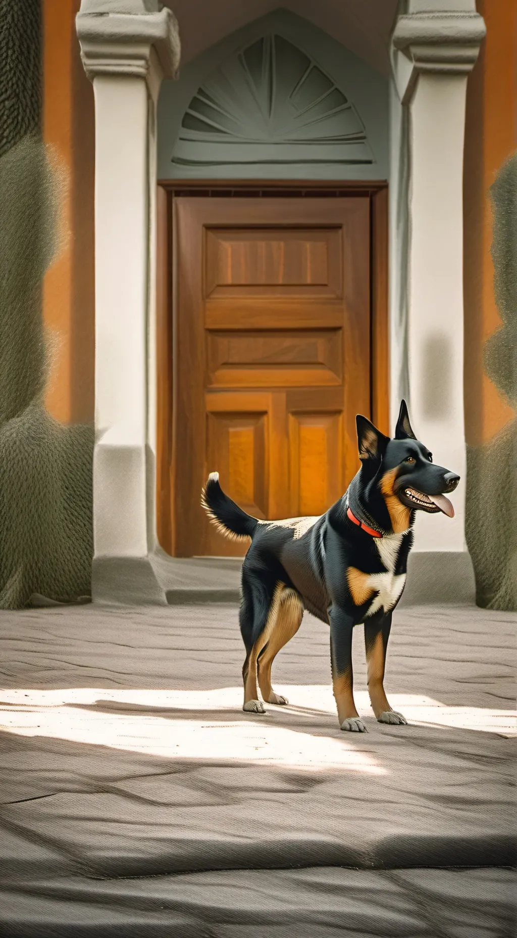 ai character: Good puppy dog background
