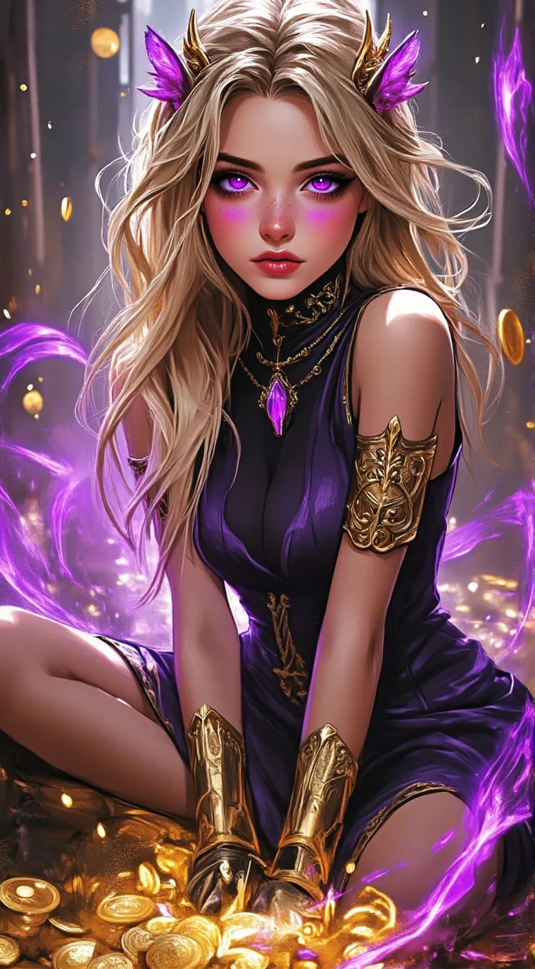 ai character: queen Lily  background