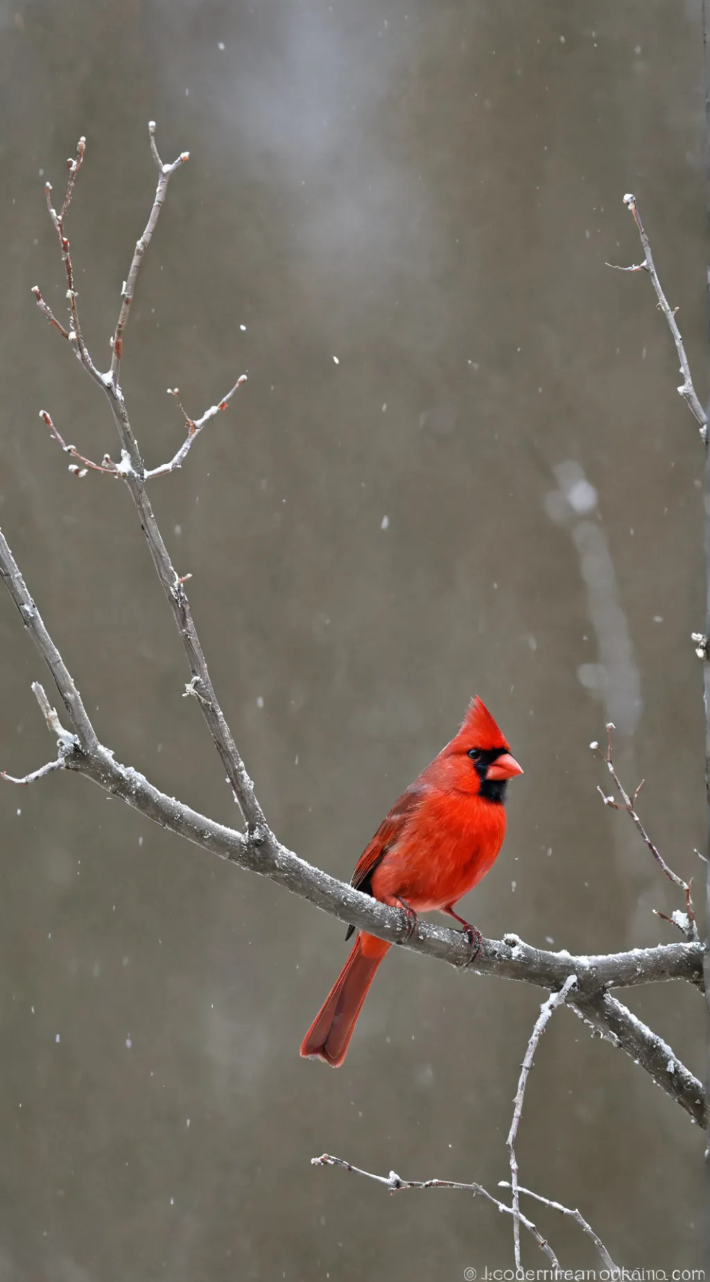 ai character: Male cardinal  background