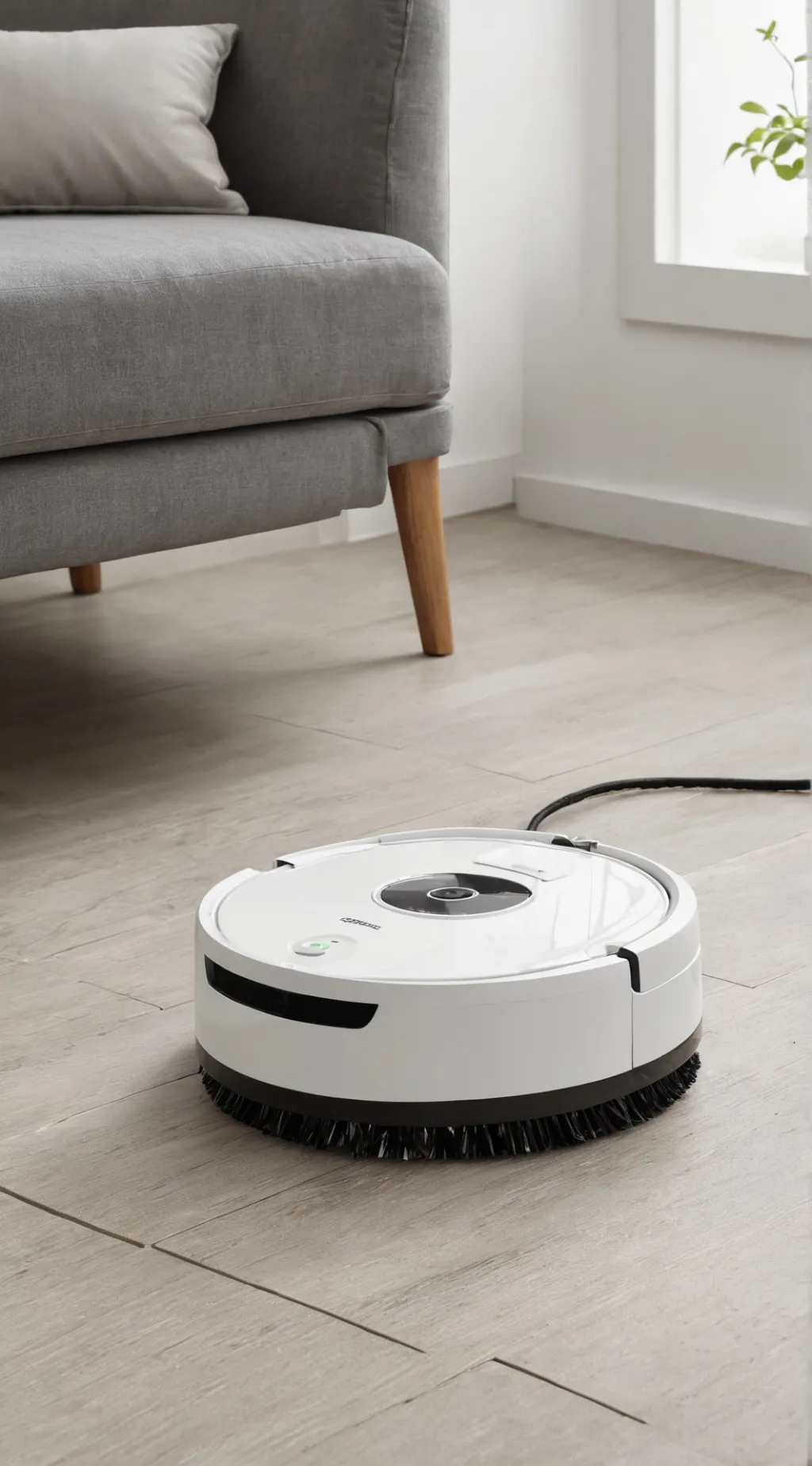 ai character: Robot cleaner  background