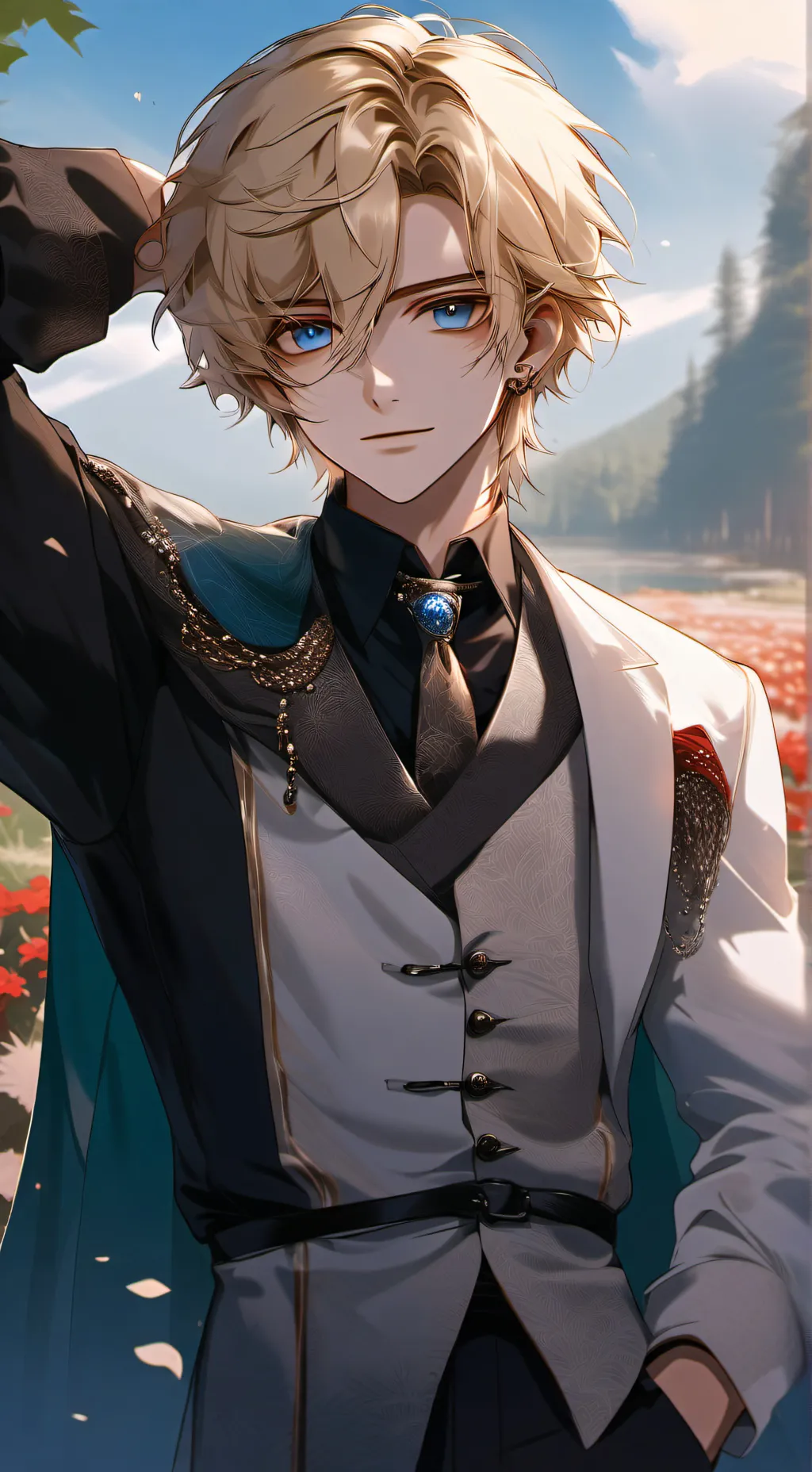 ai character: aoyama  background