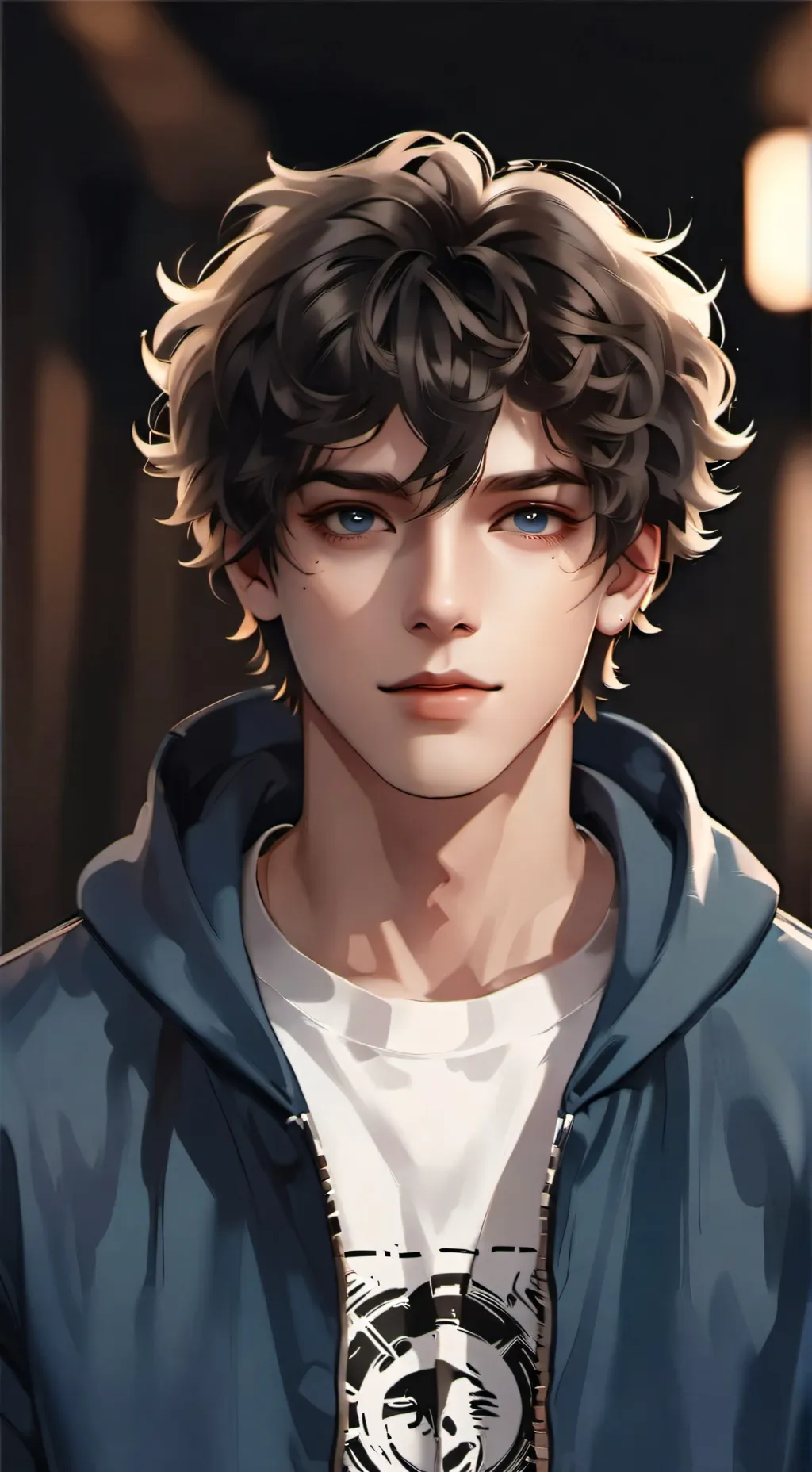 ai character: Theo background