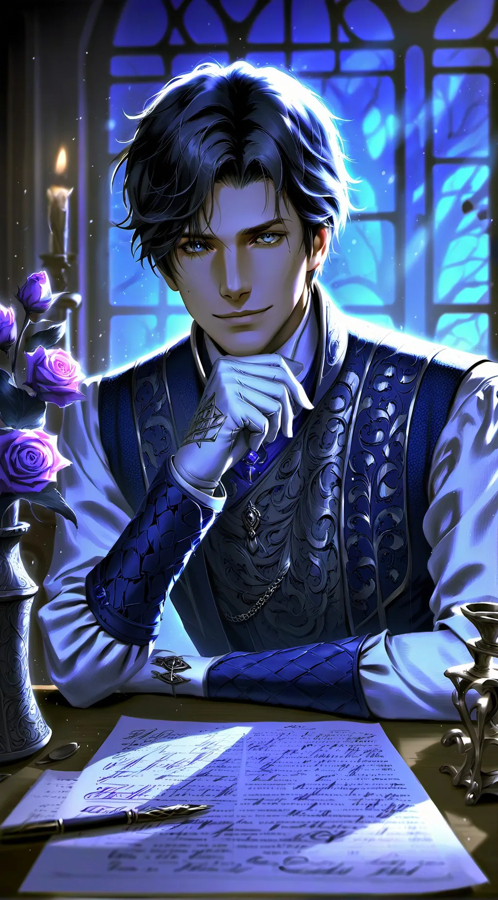 ai character: Evan background