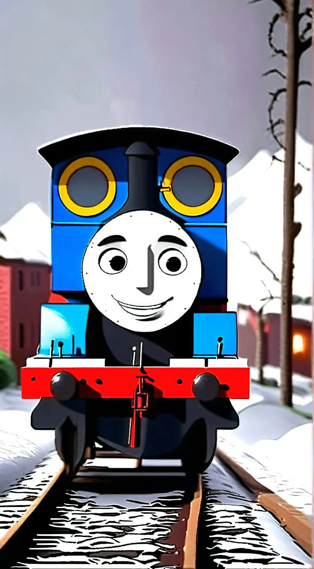 ai character: Thomas the train background