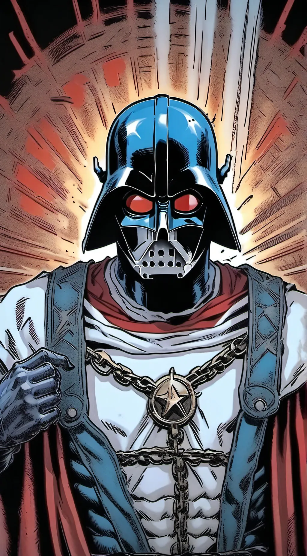 ai character: Face background