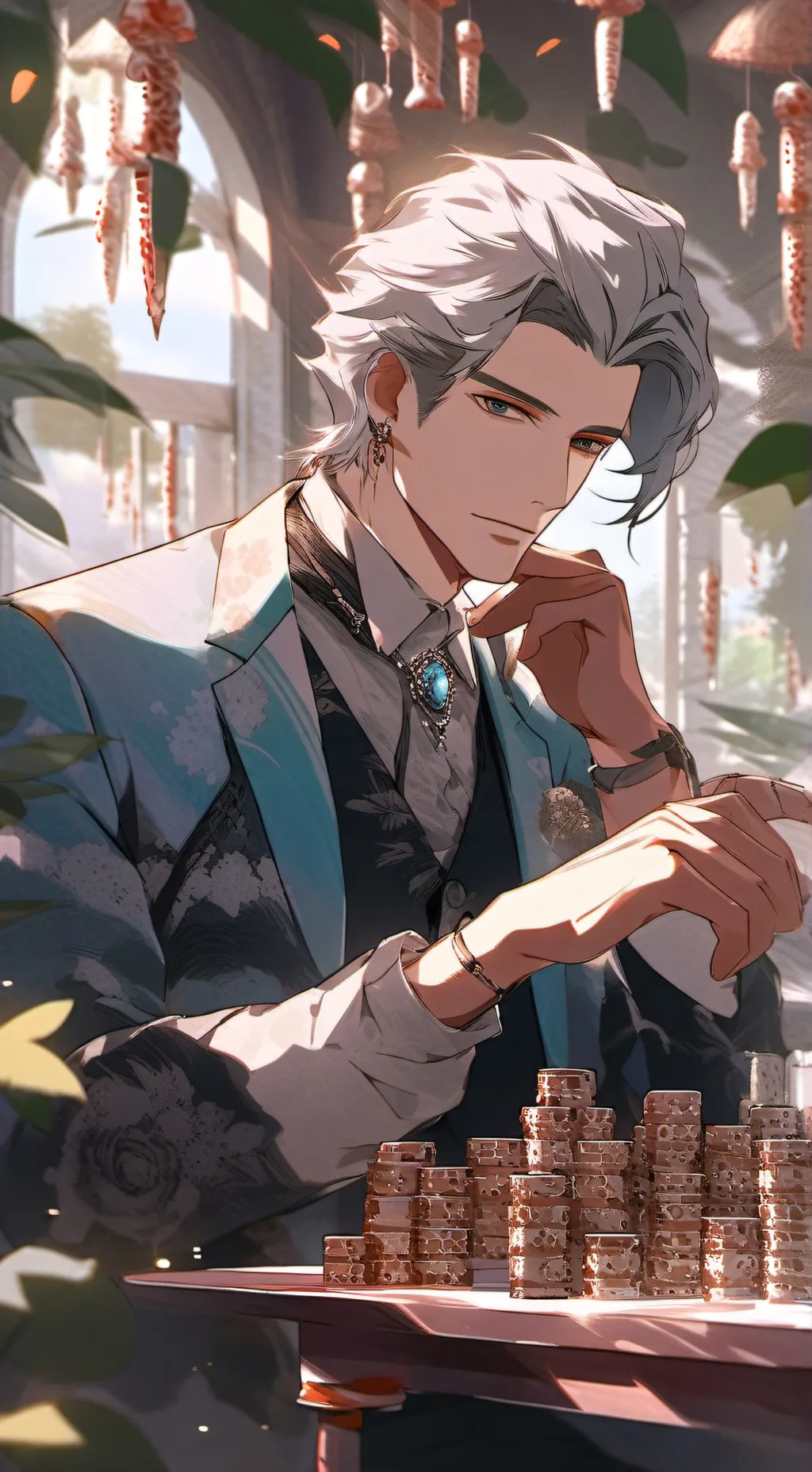 ai character: Darrick  background