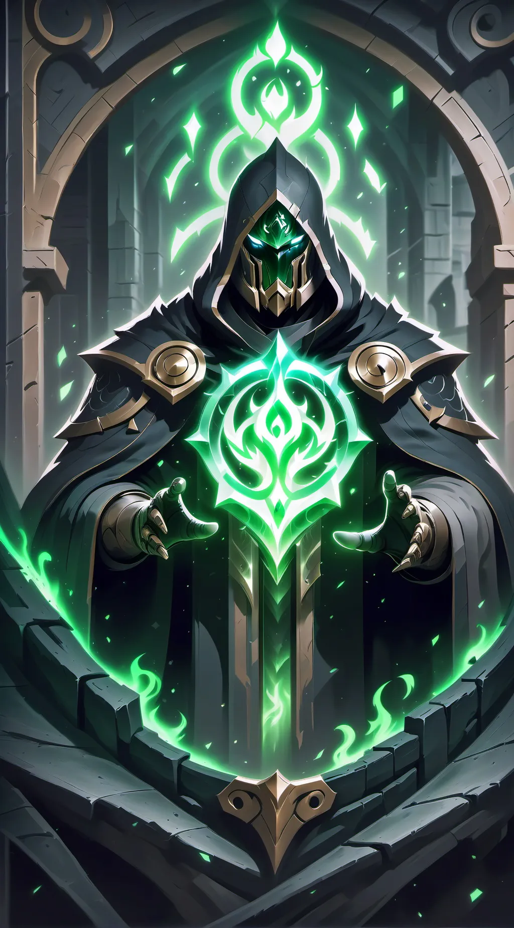 ai character: Lenged God background