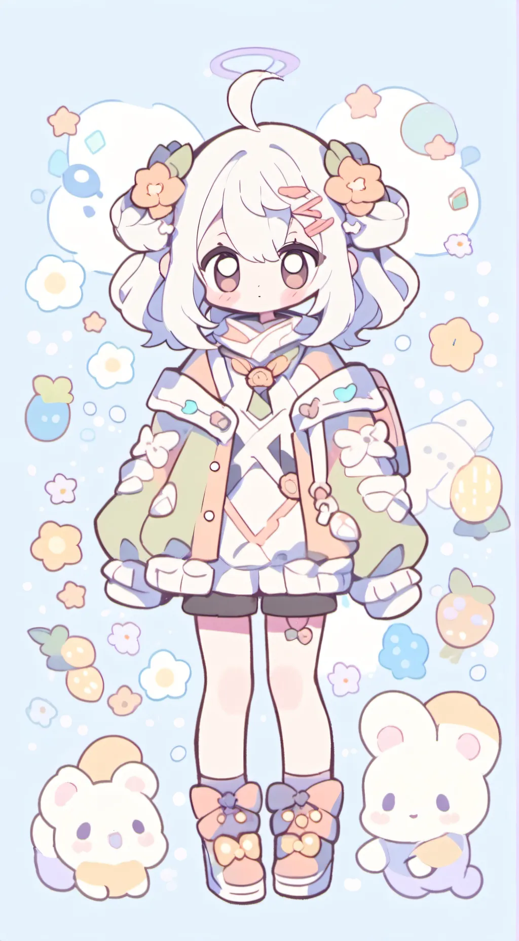 ai character: Chibiusa  background