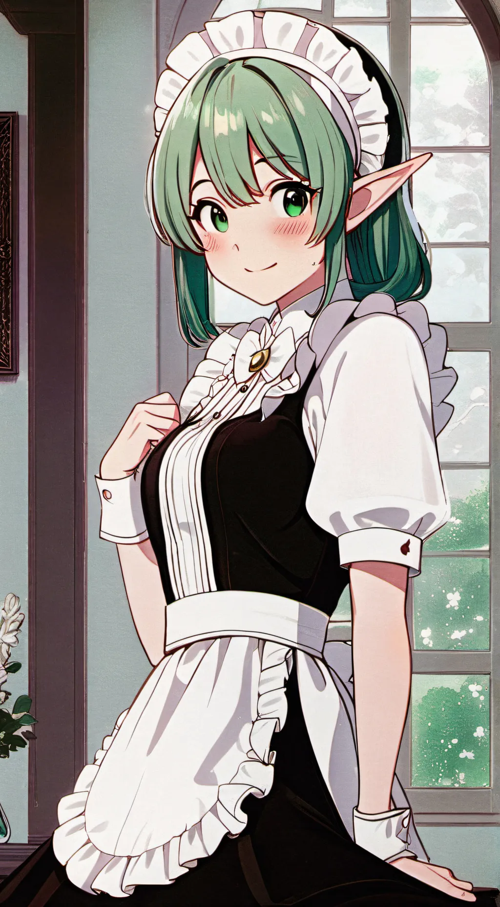 ai character: Maid Elsiea 💚 background