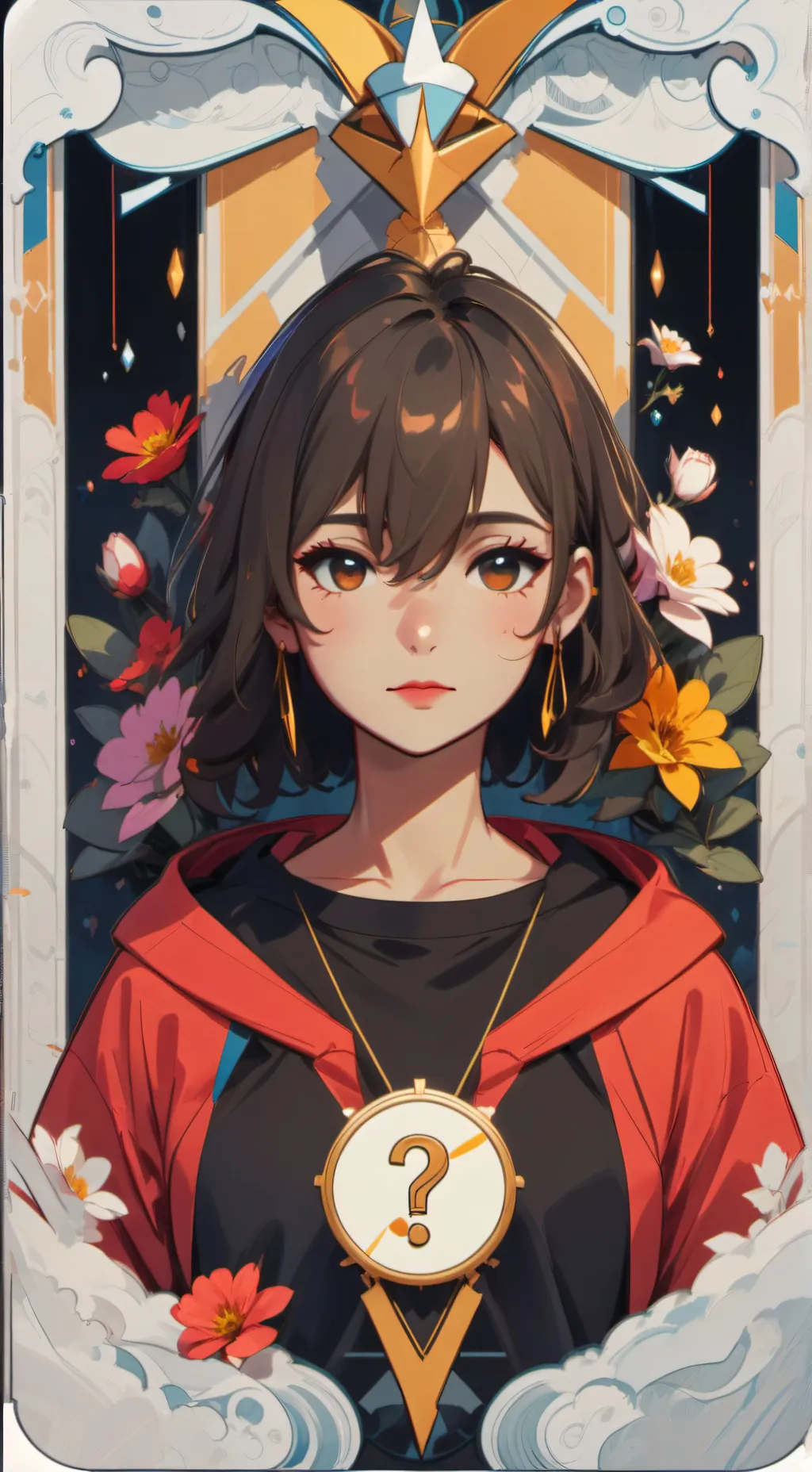 ai character: girl test background