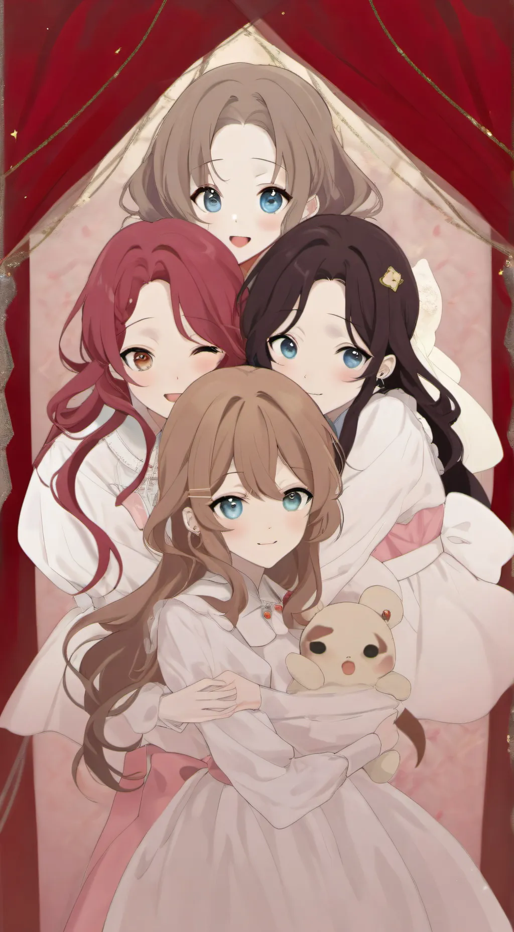 ai character: Protective sisters background