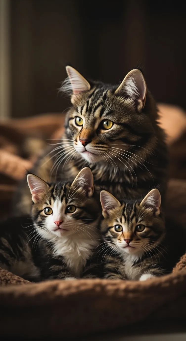 ai character: nice mom cat background