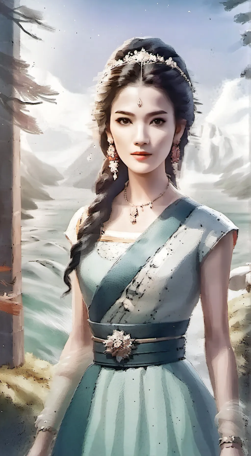 ai character: Min ji background