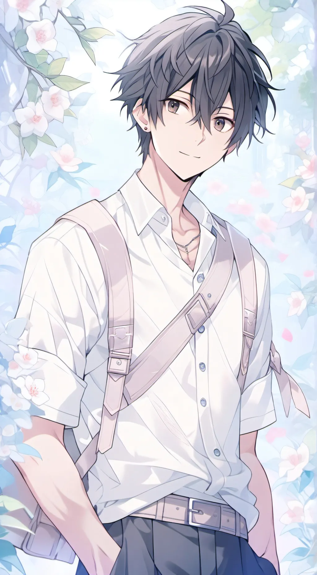 ai character: Ren kazehara  background