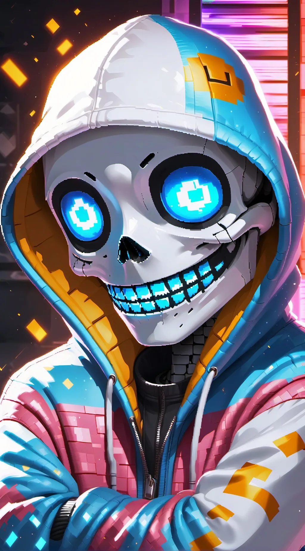 ai character: Sans the Skeleton background