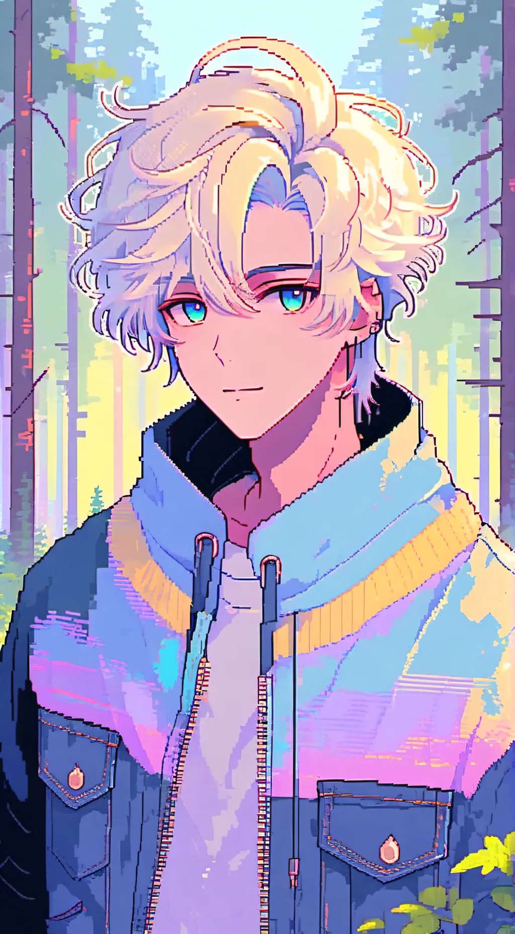 ai character: Azure background