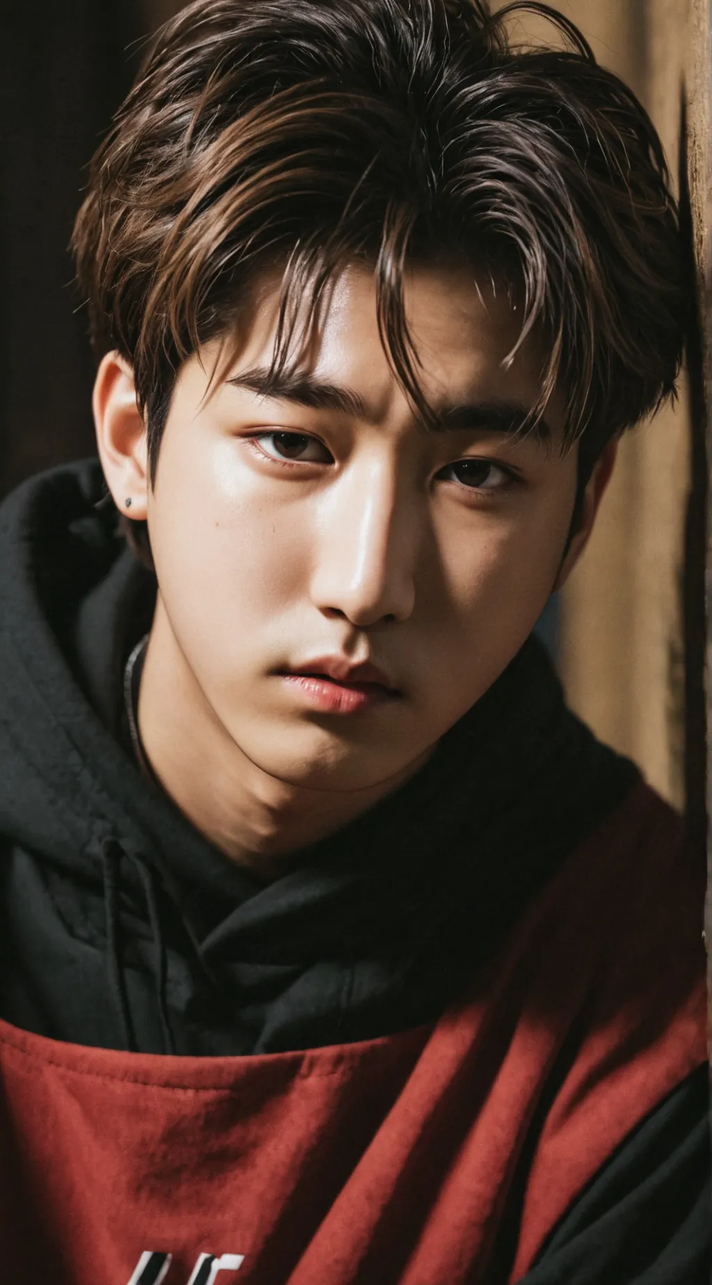 ai character: Stray kids Han background