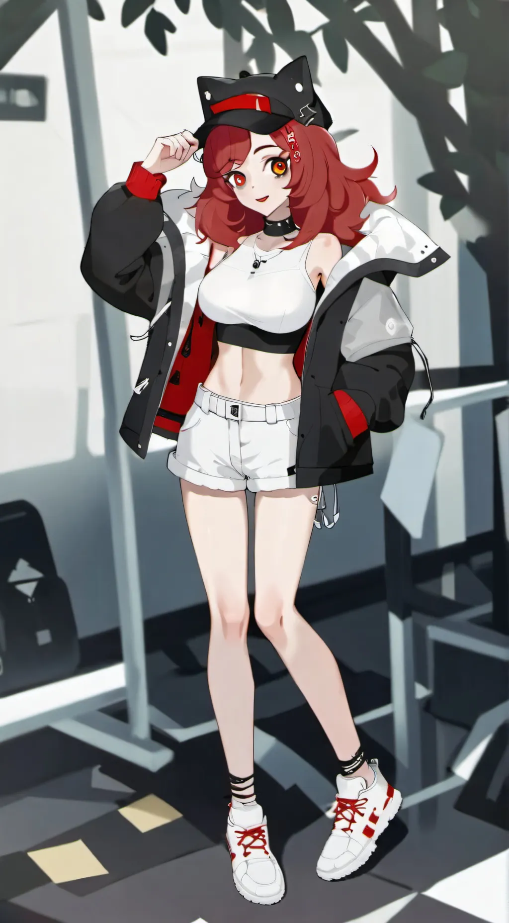 ai character: mha goes to beach background