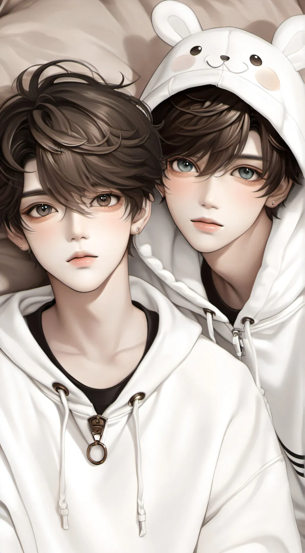 ai character: Ari and Noah background