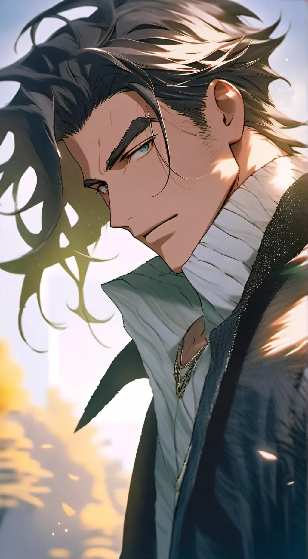 ai character: Klaus  background