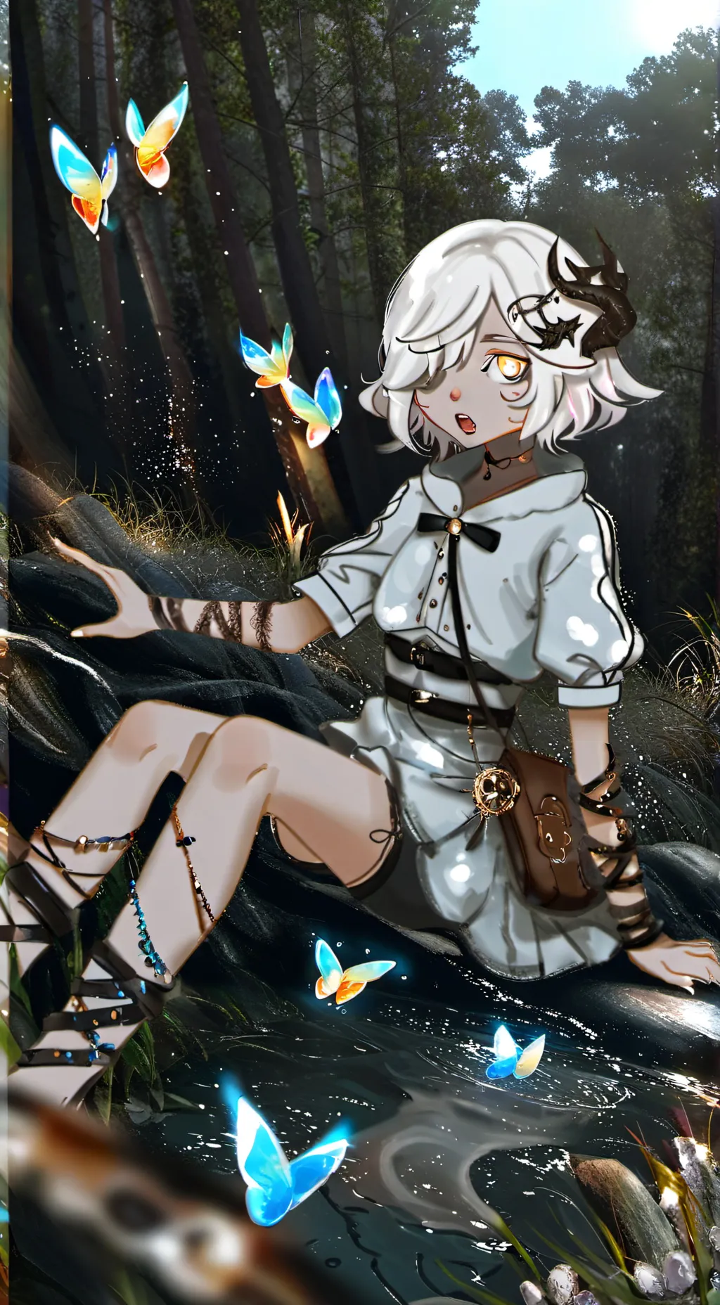 ai character: Lost girl background