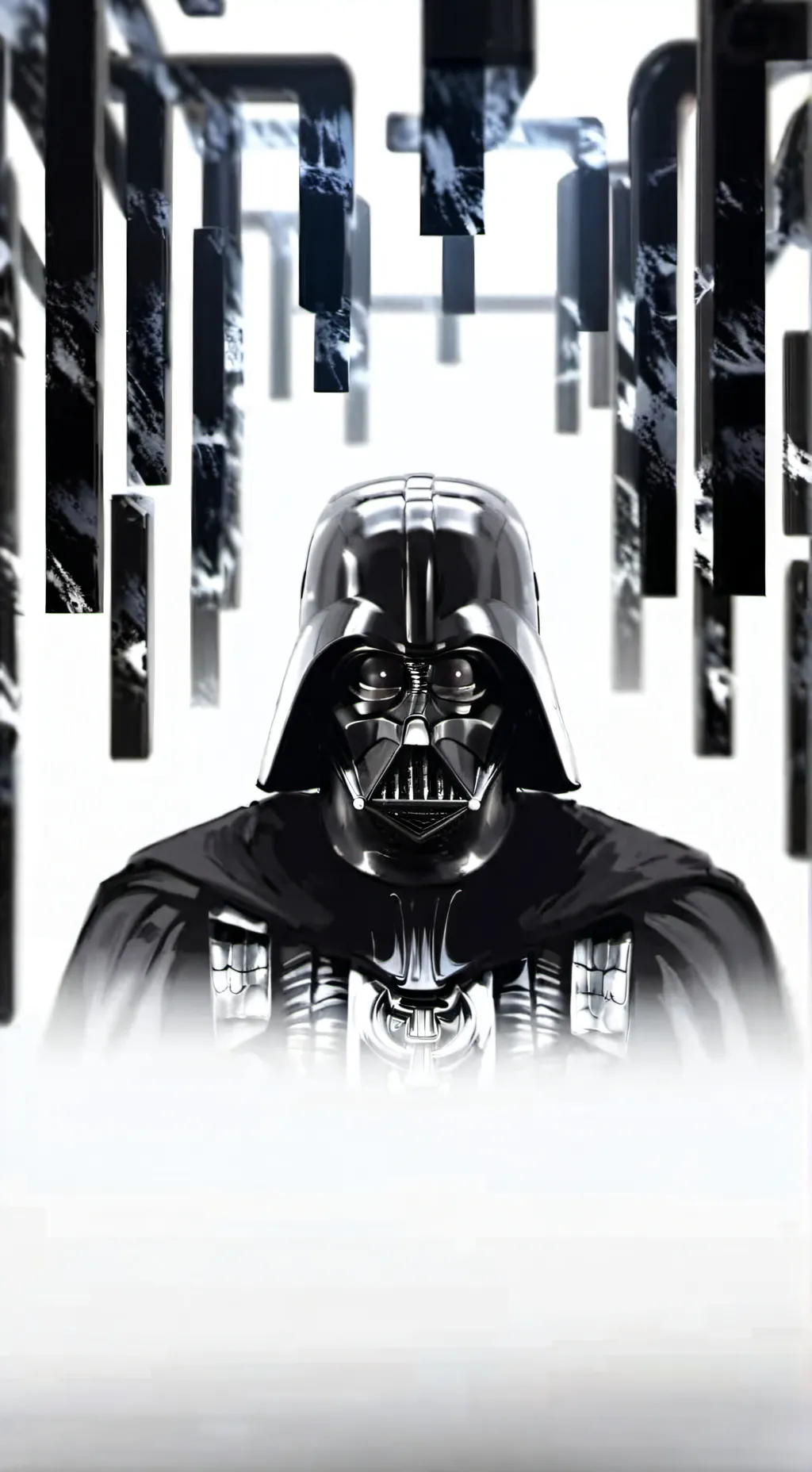 ai character: darth vaders mask background