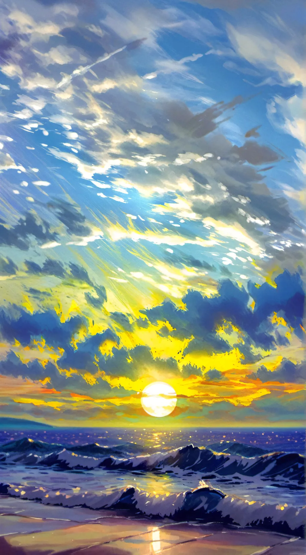 ai character: ~> Sun....? >~ background