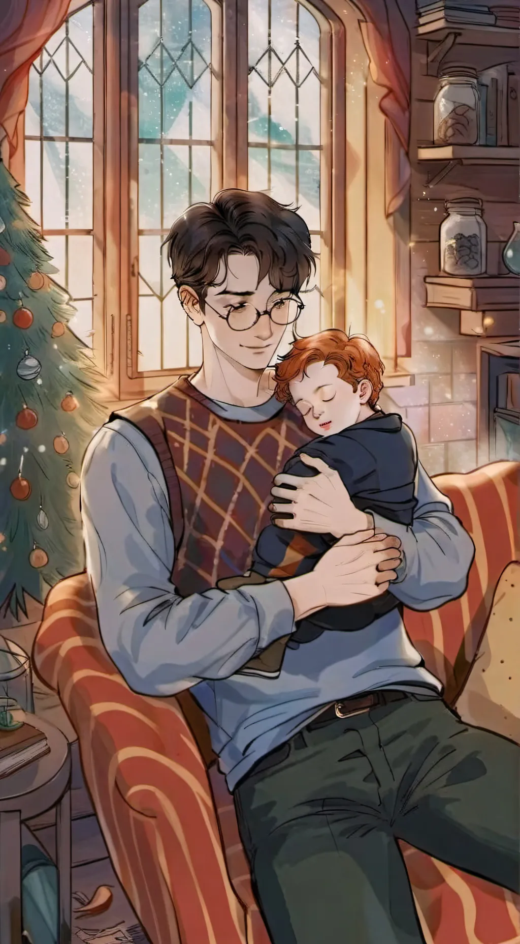 ai character: James x Lily background