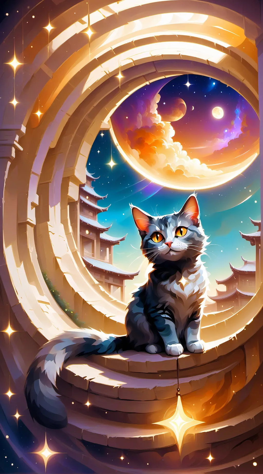 ai character: Caty background