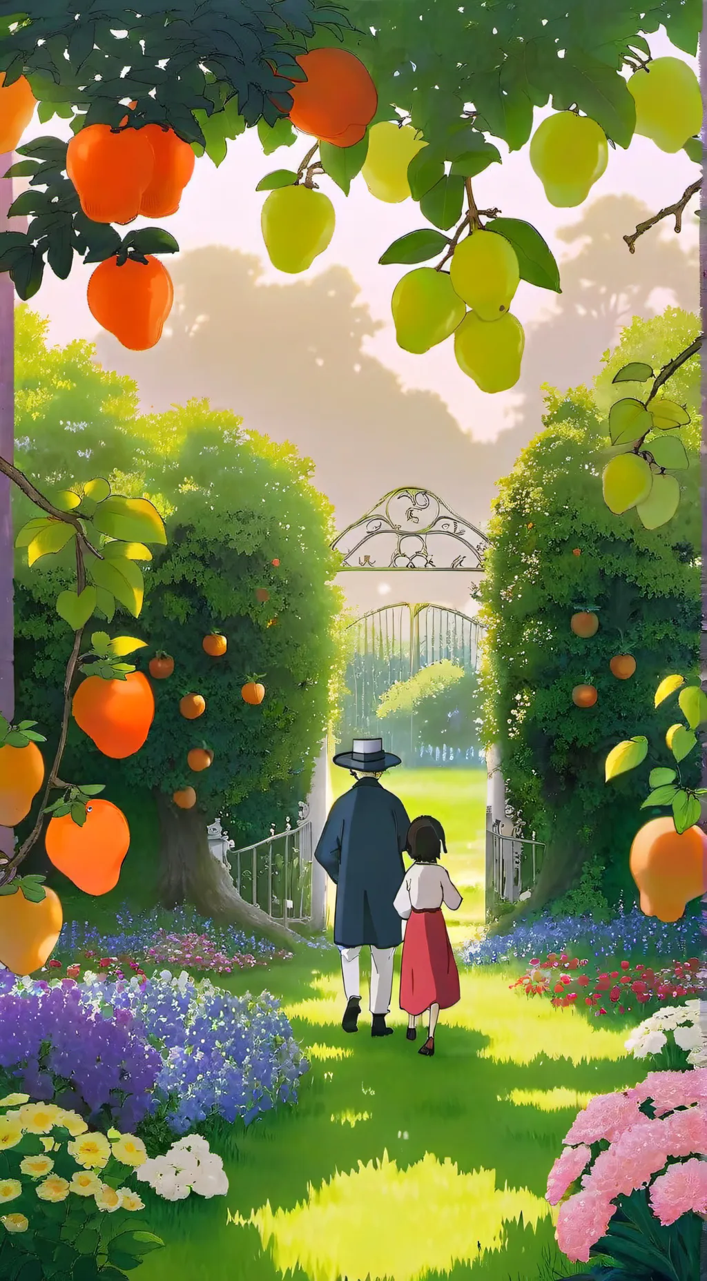 ai character: Grow a garden  background