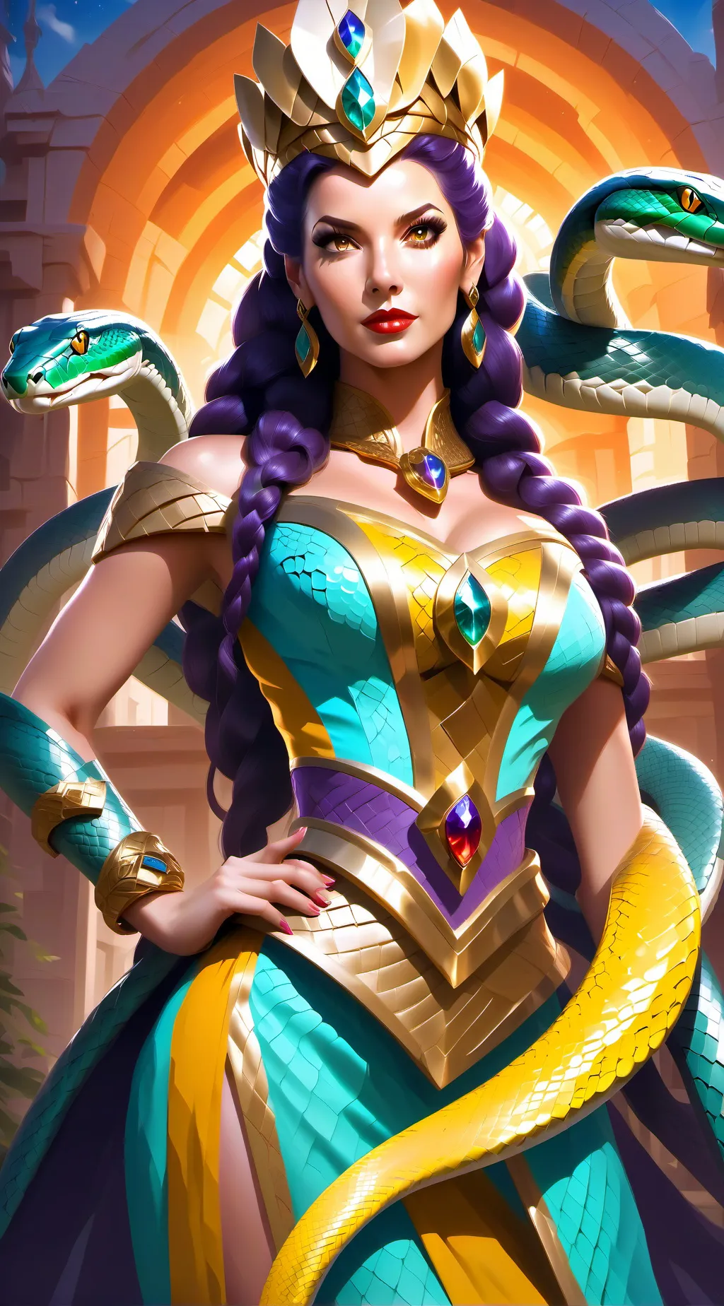 ai character: 🙂♡Queen Snakes♡🥰 background
