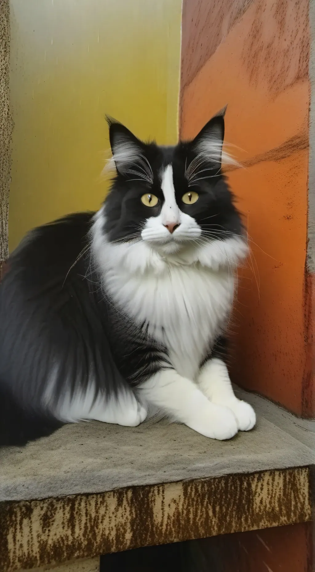 ai character: YIPPIE cat background