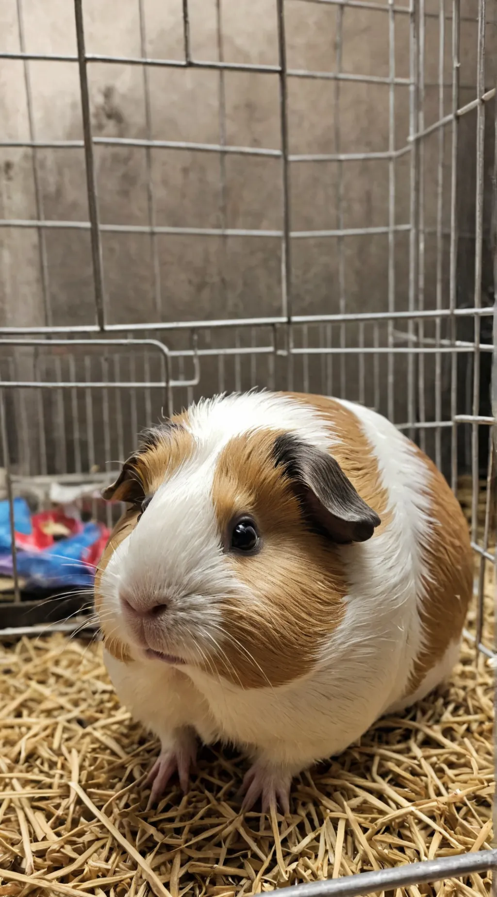 ai character: sad guinea pig background