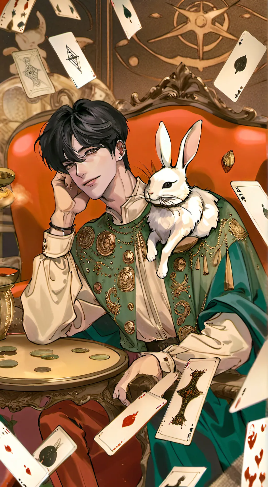 ai character: Milton  background