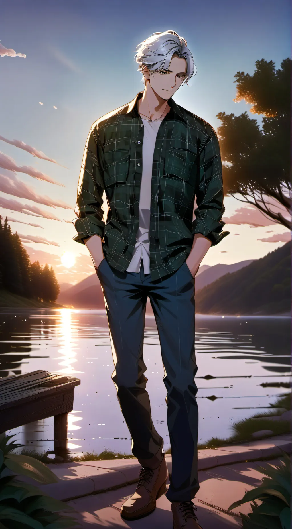 ai character: PFP Painter background