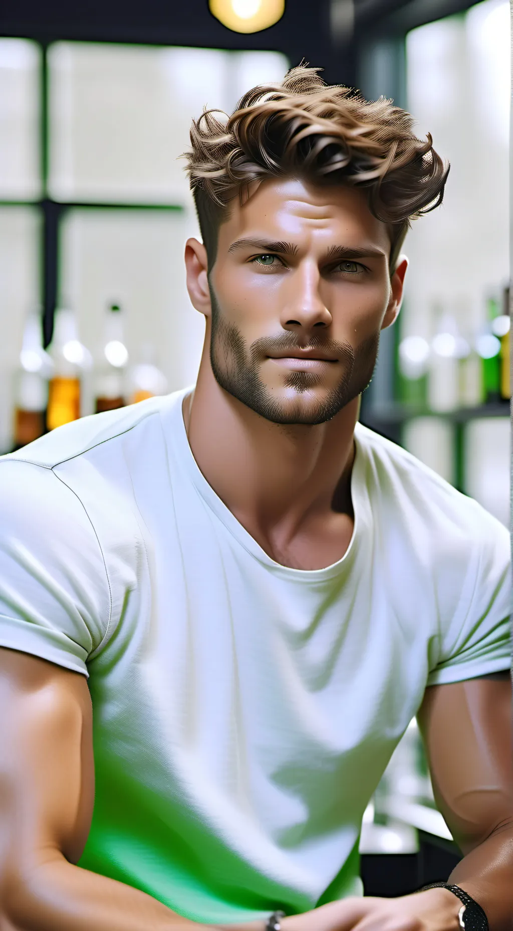 ai character: Zach Green  background