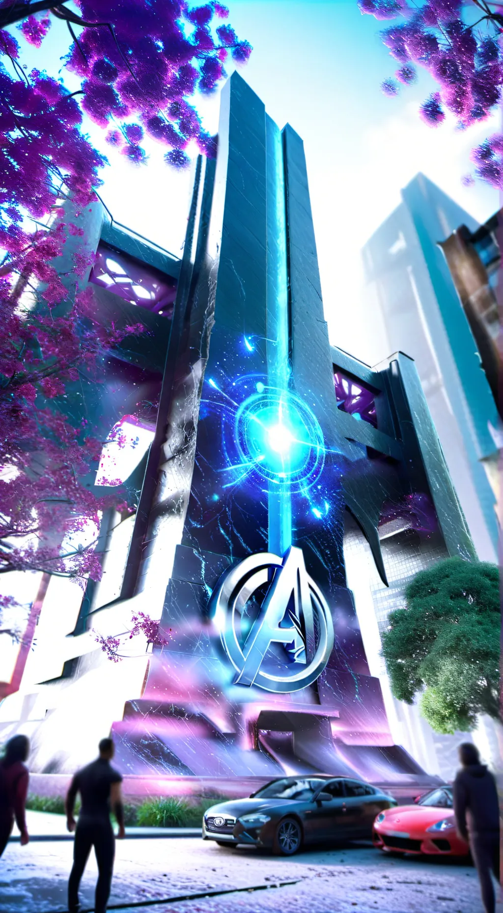 ai character: avengers  background